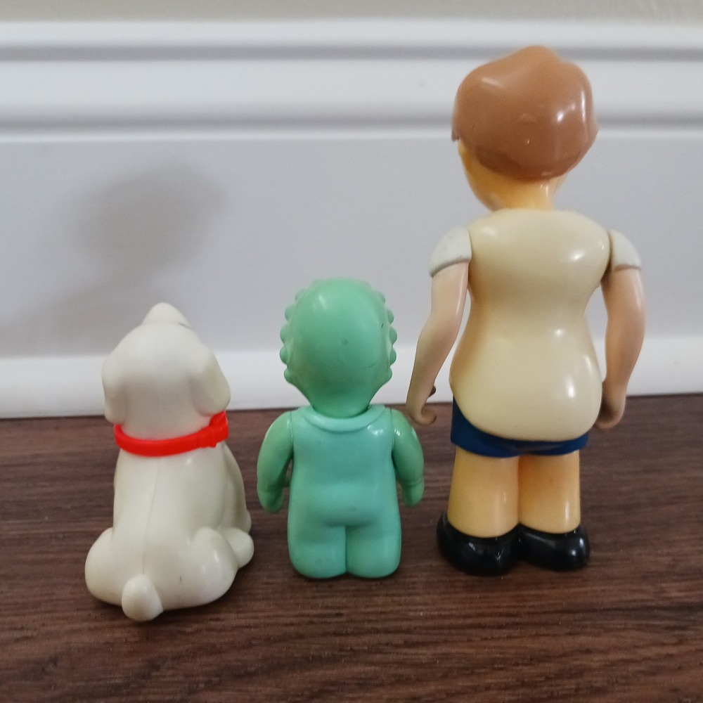 Vintage Little Tikes Figures Boy Baby Mint Green Sleeper Puppy Dog - Picture 3 of 3